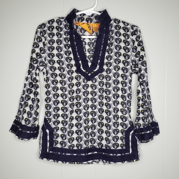 Tory Burch Other - Tory Burch Fish Blue White Tunic Coverup XS
